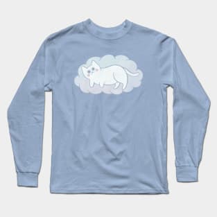 Pastel Cloud Cat Long Sleeve T-Shirt